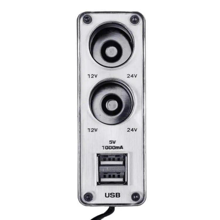 AMZER 2-Socket Cigarette Lighter Adapter 12/24V Car Power Output - King's creation AMZER 2-Socket Cigarette Lighter Adapter 12/24V Car Power Output