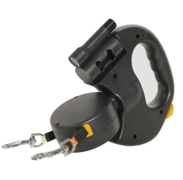 Auto Double Dog Leash - King's creation Auto Double Dog Leash