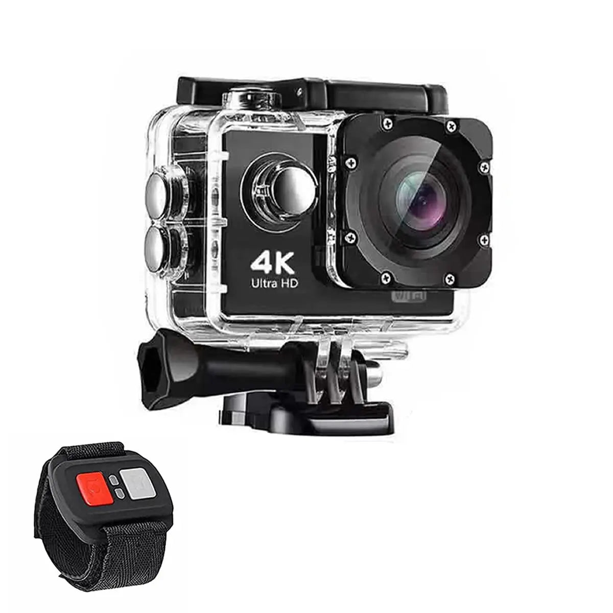 4K  Waterproof All Digital UHD WiFi Camera + RF Remote And Accessories - King's creation 4K  Waterproof All Digital UHD WiFi Camera + RF Remote And Accessories