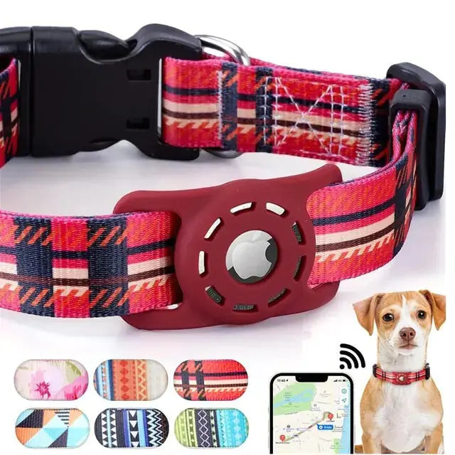 Digital Printing Collar for Apple Airtag - Pets Accessories - King's creation Digital Printing Collar for Apple Airtag - Pets Accessories