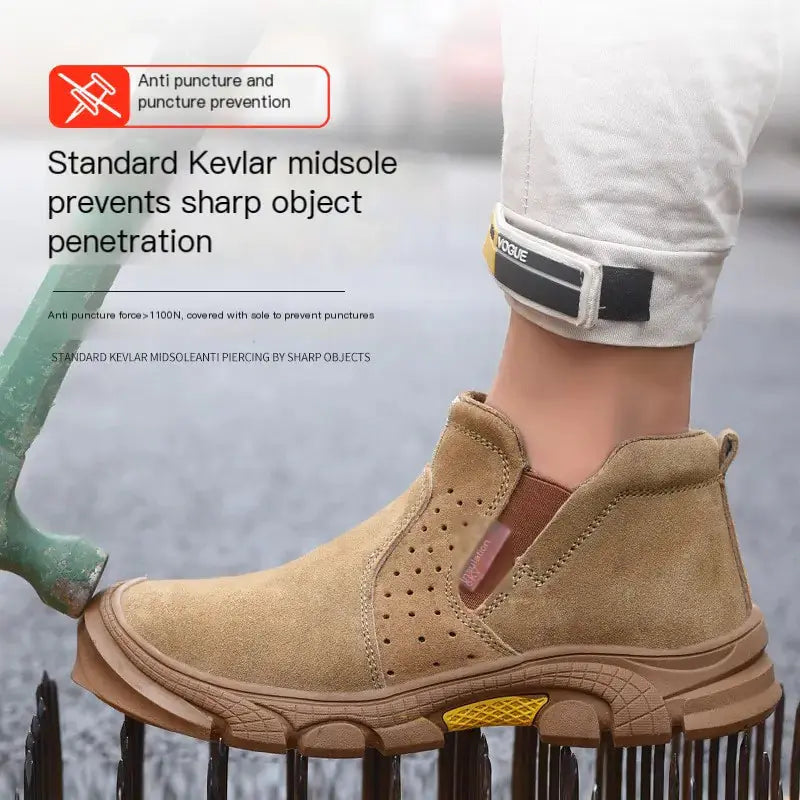 Insulated Cowhide Safety Shoes for Welding and Electrical Work - King's creation Insulated Cowhide Safety Shoes for Welding and Electrical Work
