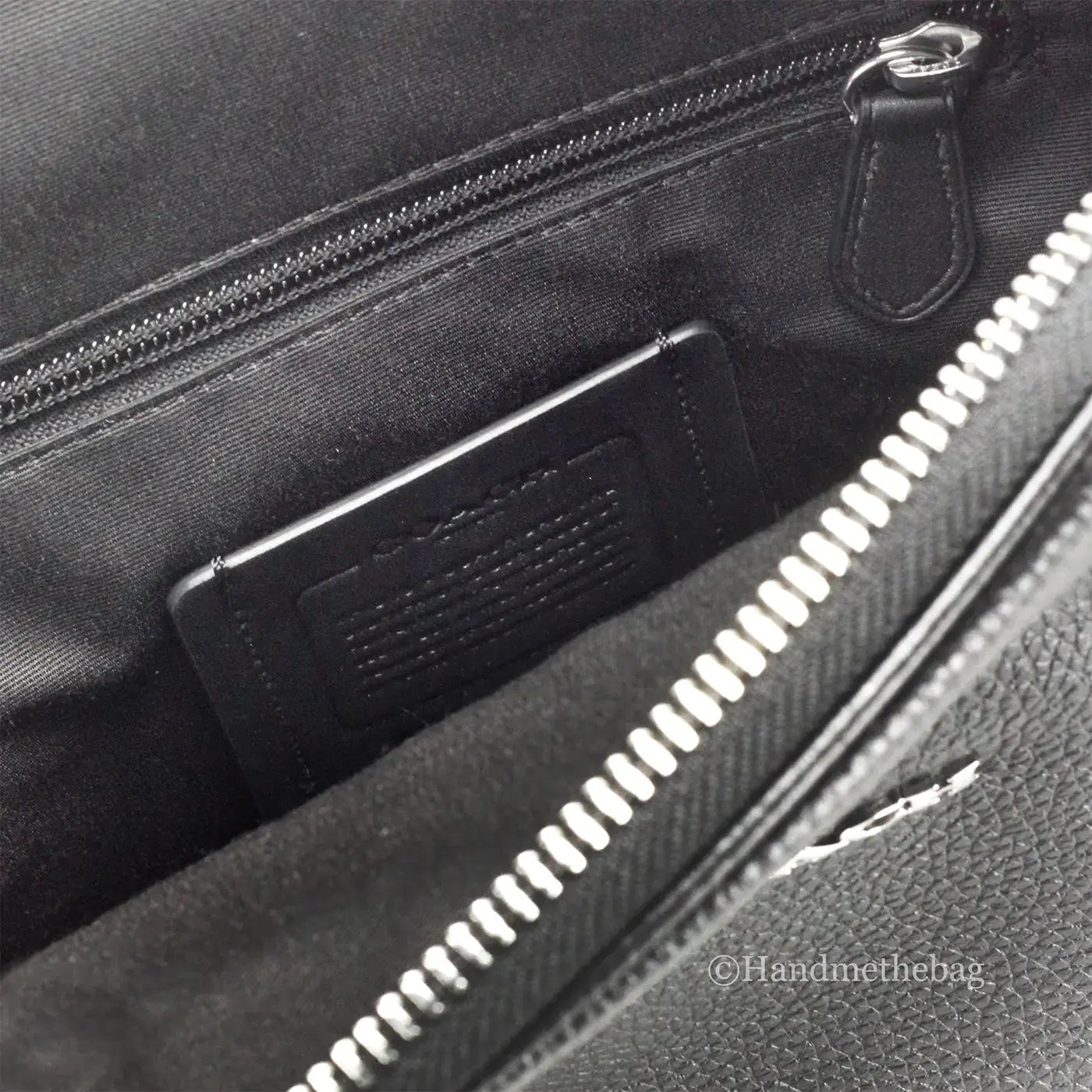 Coach Ethan Black Leather Sling Pack Shoulder Bag - King's creation Coach Ethan Black Leather Sling Pack Shoulder Bag