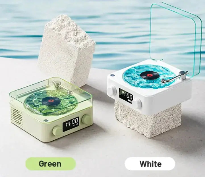 Bluetooth Retro Turntable Speaker with RGB Lights - King's creation Bluetooth Retro Turntable Speaker with RGB Lights