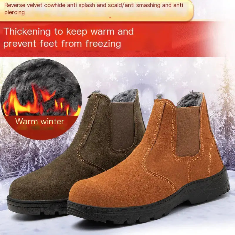 Winter Safety Work Boots with Steel Toe and Insulation - King's creation Winter Safety Work Boots with Steel Toe and Insulation