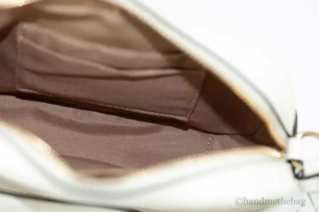 Coach (C9926) Jamie Mini Khaki Chalk Coated Canvas Camera Crossbody Handbag - King's creation Coach (C9926) Jamie Mini Khaki Chalk Coated Canvas Camera Crossbody Handbag