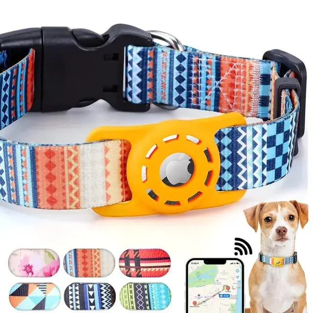 Digital Printing Collar for Apple Airtag - Pets Accessories - King's creation Digital Printing Collar for Apple Airtag - Pets Accessories