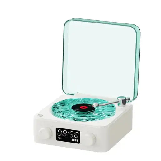 Bluetooth Retro Turntable Speaker with RGB Lights - King's creation Bluetooth Retro Turntable Speaker with RGB Lights