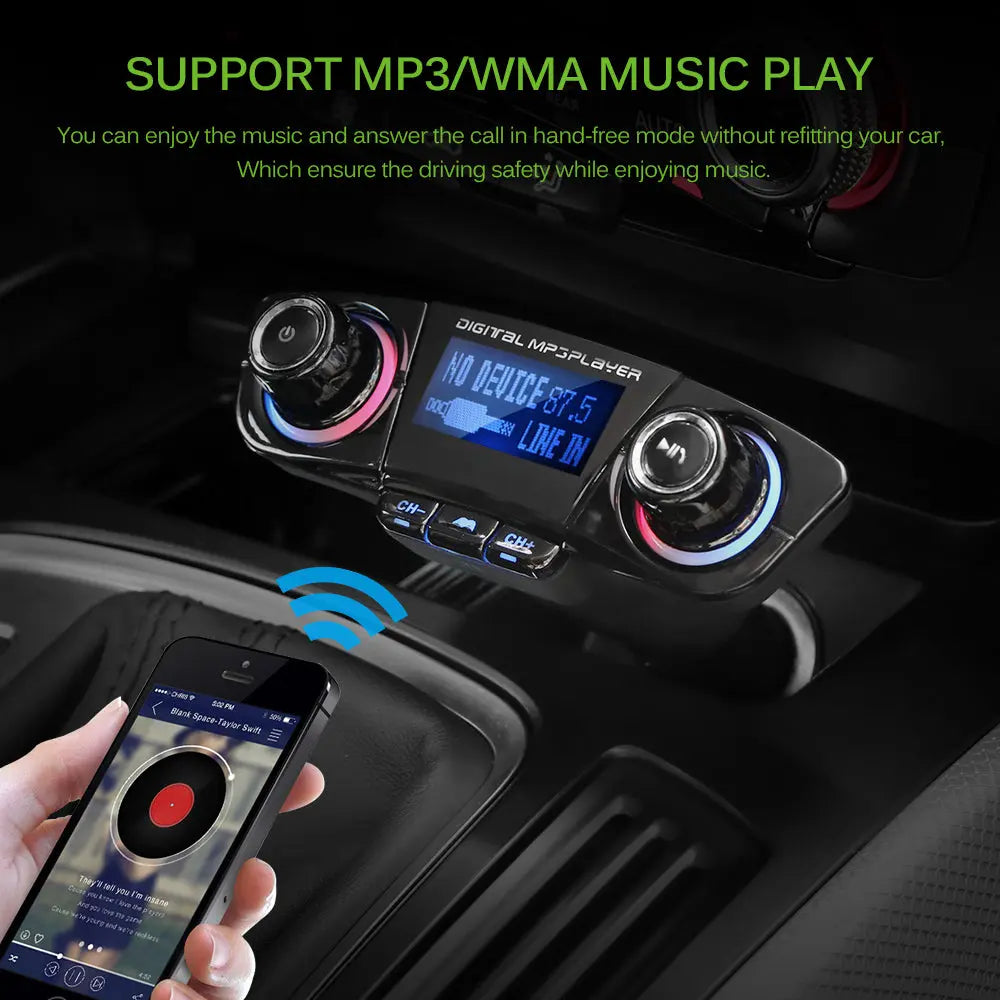 BT06 Car FM transmitter MP3 Player Audio Receiver - King's creation BT06 Car FM transmitter MP3 Player Audio Receiver
