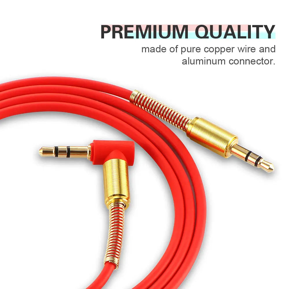 Car Aux Audio Cable 3.5mm Jack Stereo Audio Cable - King's creation Car Aux Audio Cable 3.5mm Jack Stereo Audio Cable