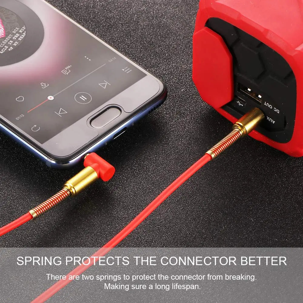 Car Aux Audio Cable 3.5mm Jack Stereo Audio Cable - King's creation Car Aux Audio Cable 3.5mm Jack Stereo Audio Cable