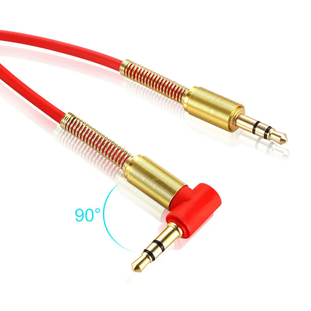 Car Aux Audio Cable 3.5mm Jack Stereo Audio Cable - King's creation Car Aux Audio Cable 3.5mm Jack Stereo Audio Cable