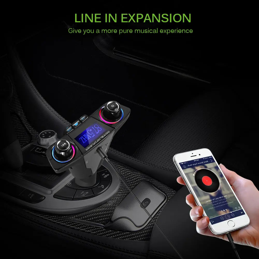 BT06 Car FM transmitter MP3 Player Audio Receiver - King's creation BT06 Car FM transmitter MP3 Player Audio Receiver
