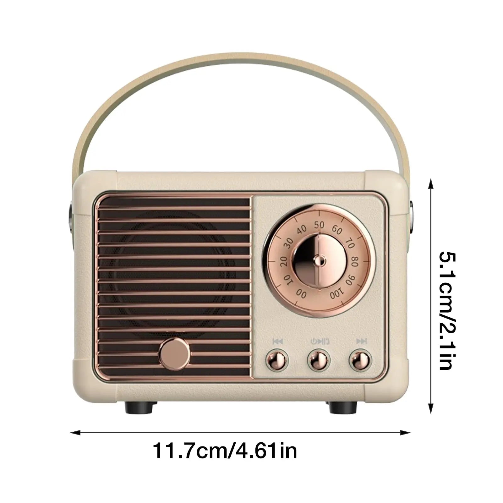 Bluetooth Compact Retro Speakers with Radio - King's creation Bluetooth Compact Retro Speakers with Radio