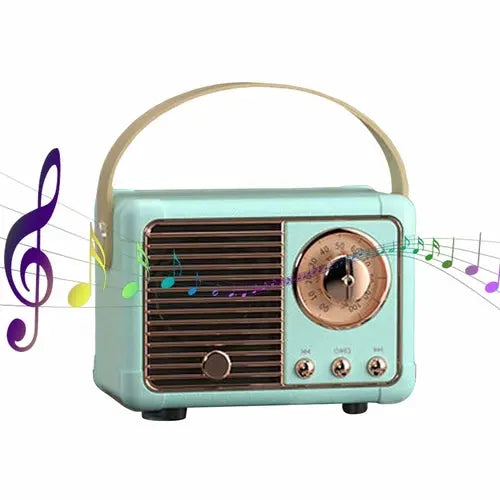 Bluetooth Compact Retro Speakers with Radio - King's creation Bluetooth Compact Retro Speakers with Radio
