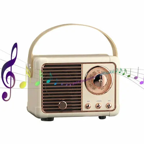 Bluetooth Compact Retro Speakers with Radio - King's creation Bluetooth Compact Retro Speakers with Radio