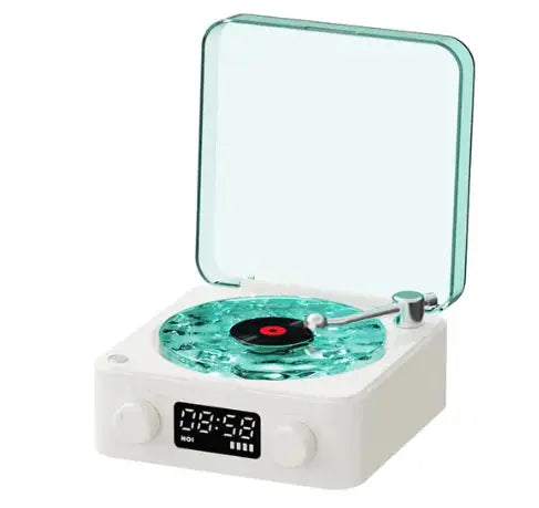 Bluetooth Retro Turntable Speaker with RGB Lights - King's creation Bluetooth Retro Turntable Speaker with RGB Lights