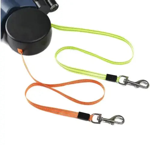 Auto Double Dog Leash - King's creation Auto Double Dog Leash