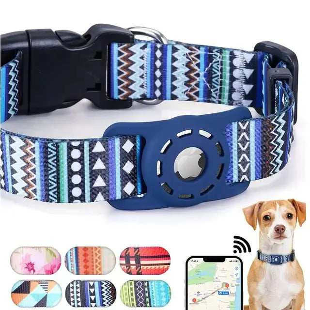 Digital Printing Collar for Apple Airtag - Pets Accessories - King's creation Digital Printing Collar for Apple Airtag - Pets Accessories