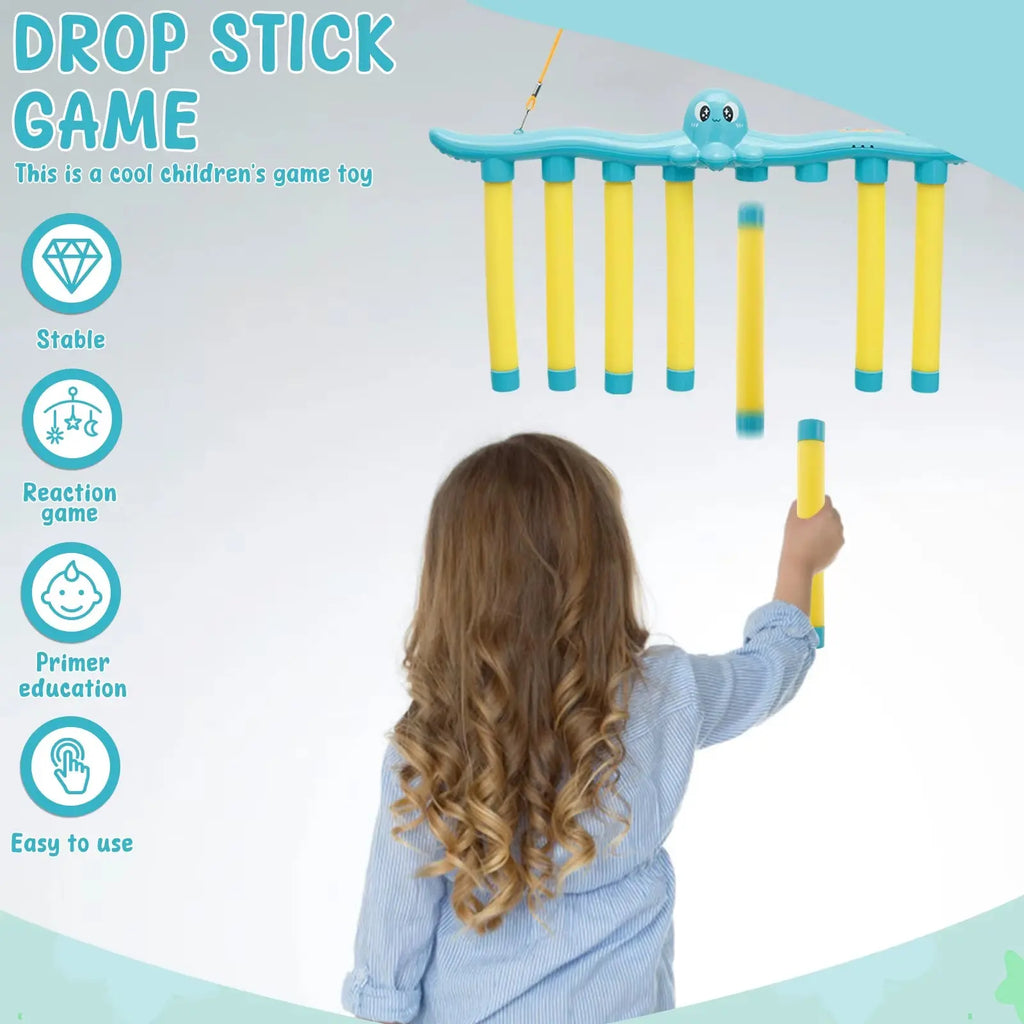 Challenge Falling Sticks Game Kids Stick Catching Toy Training Reaction Hand Eye Educational Parent-Child Interactive Toy Sports