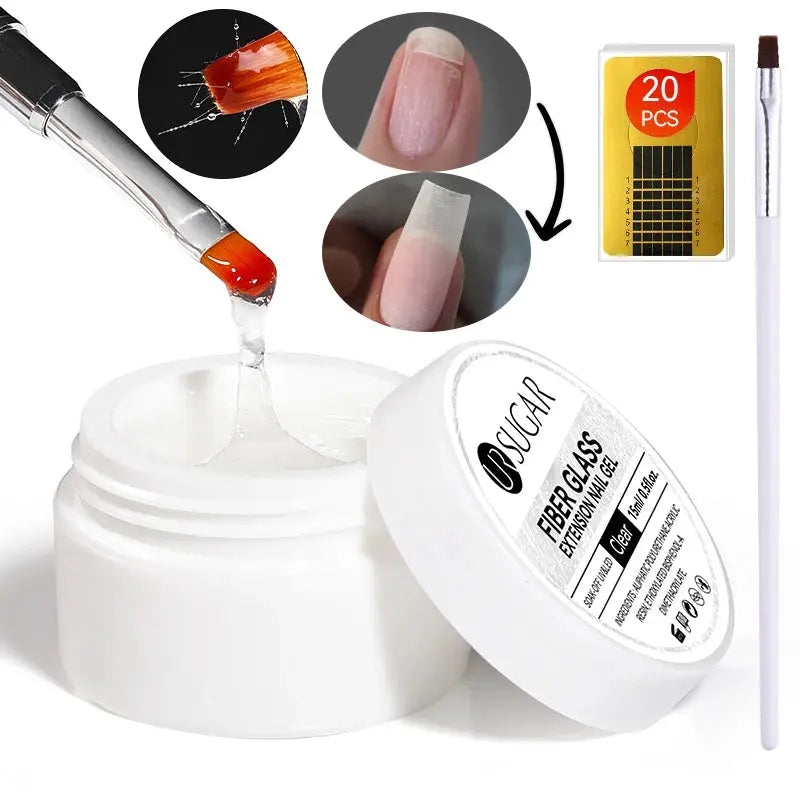 15Ml Extension Nail Gel Polish Nails Finger Form Clear Nude Pink Nail Art Camouflage Hard Gel Acrylic Nail Manicur