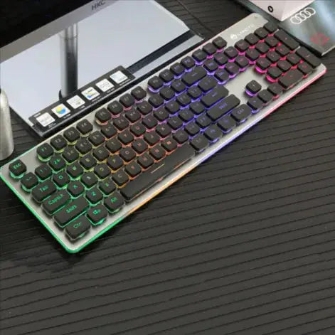 USB Wired Luminous Gaming Keyboard – Ideal for Home & Office Use - King's creation USB Wired Luminous Gaming Keyboard – Ideal for Home & Office Use