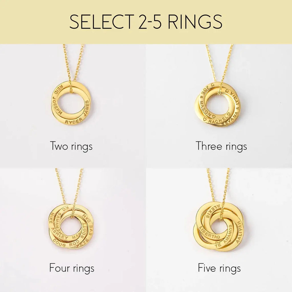 Children Name Necklace, Personalized Grandma Gift, Family Necklace - King's creation Children Name Necklace, Personalized Grandma Gift, Family Necklace