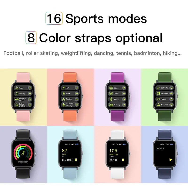 Full Screen IP68 Waterproof Ultra-Thin Smartwatch - King's creation Full Screen IP68 Waterproof Ultra-Thin Smartwatch