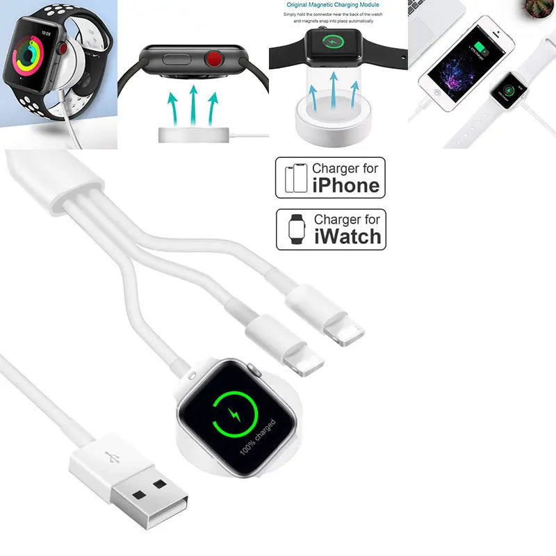 3 in 1 Wireless Charger Quick Charger USB Cable - King's creation 3 in 1 Wireless Charger Quick Charger USB Cable