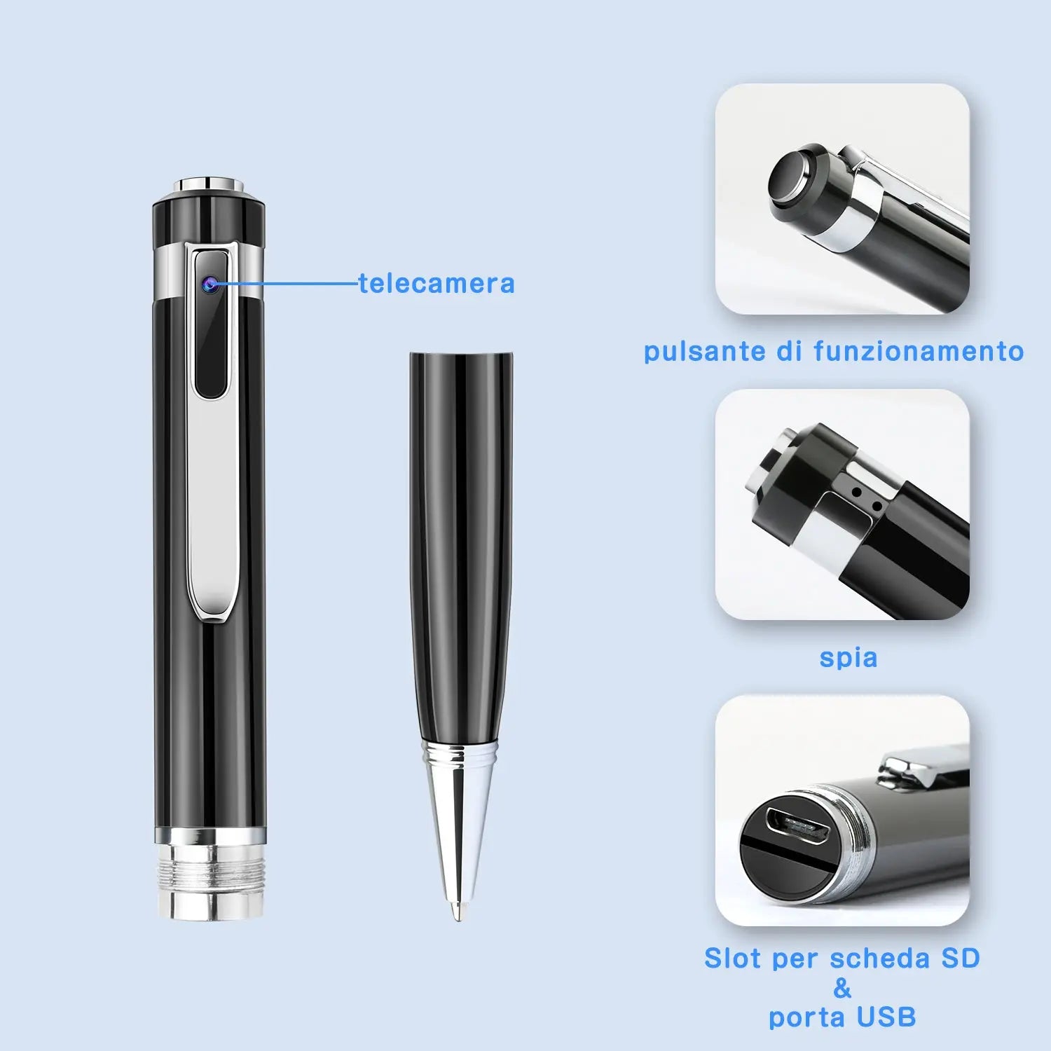 1080P HD Mini Camcorder Sports DV DVR Camcorder Hidden Camera Pen - King's creation 1080P HD Mini Camcorder Sports DV DVR Camcorder Hidden Camera Pen