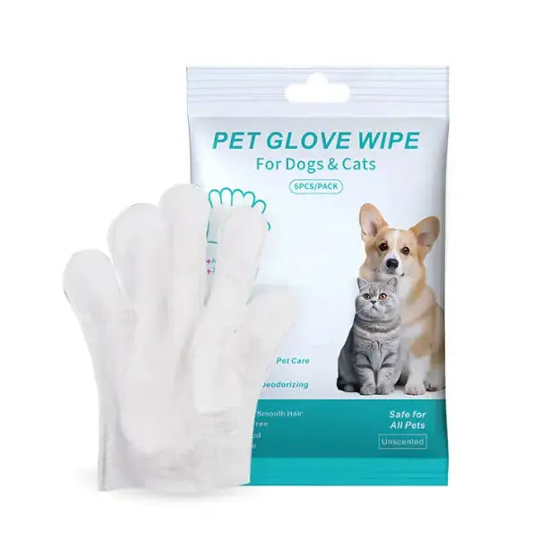 Pet Cleaning Gloves & Wipes - King's creation Pet Cleaning Gloves & Wipes