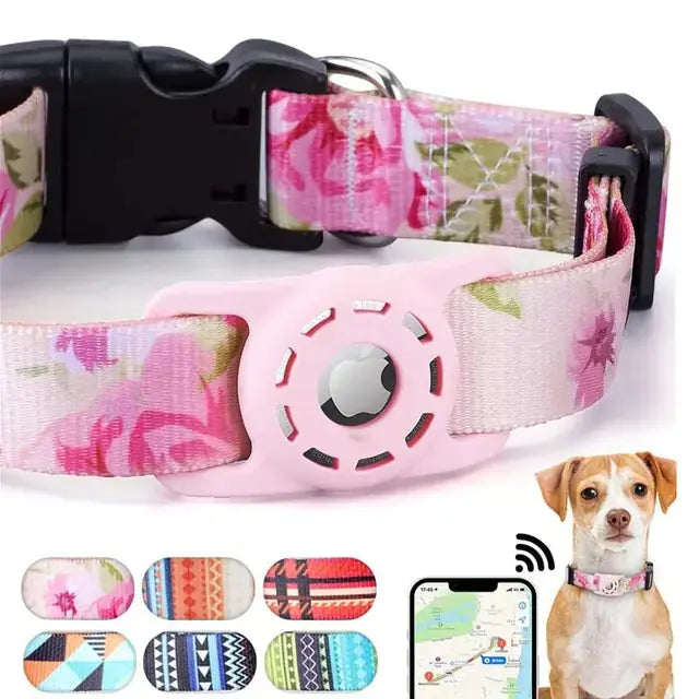 Digital Printing Collar for Apple Airtag - Pets Accessories - King's creation Digital Printing Collar for Apple Airtag - Pets Accessories
