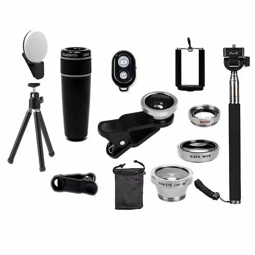 11 in 1 Smartphone Camera Lens Kit - King's creation 11 in 1 Smartphone Camera Lens Kit