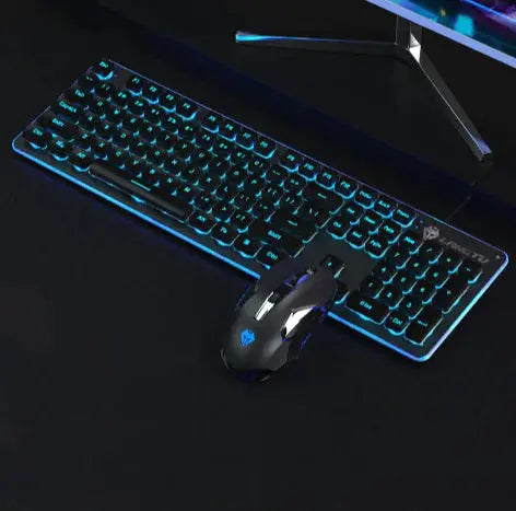 USB Wired Luminous Gaming Keyboard – Ideal for Home & Office Use - King's creation USB Wired Luminous Gaming Keyboard – Ideal for Home & Office Use