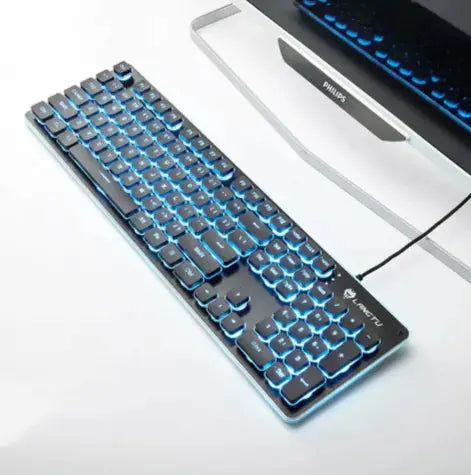 USB Wired Luminous Gaming Keyboard – Ideal for Home & Office Use - King's creation USB Wired Luminous Gaming Keyboard – Ideal for Home & Office Use