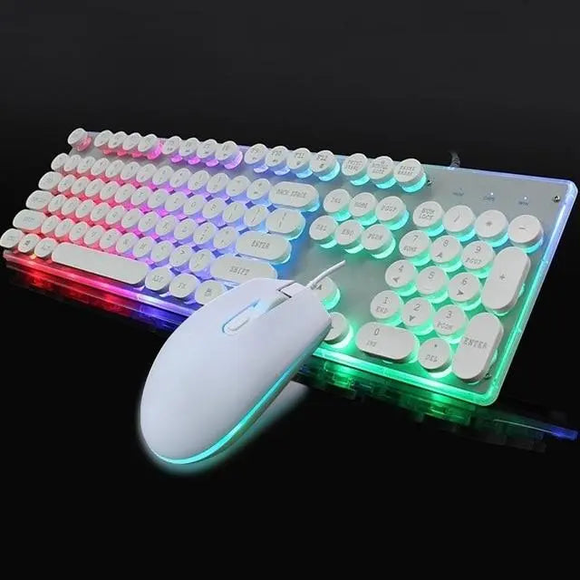Dragon LED Backlight Gaming USB Wired Keyboard Mouse Set - King's creation Dragon LED Backlight Gaming USB Wired Keyboard Mouse Set