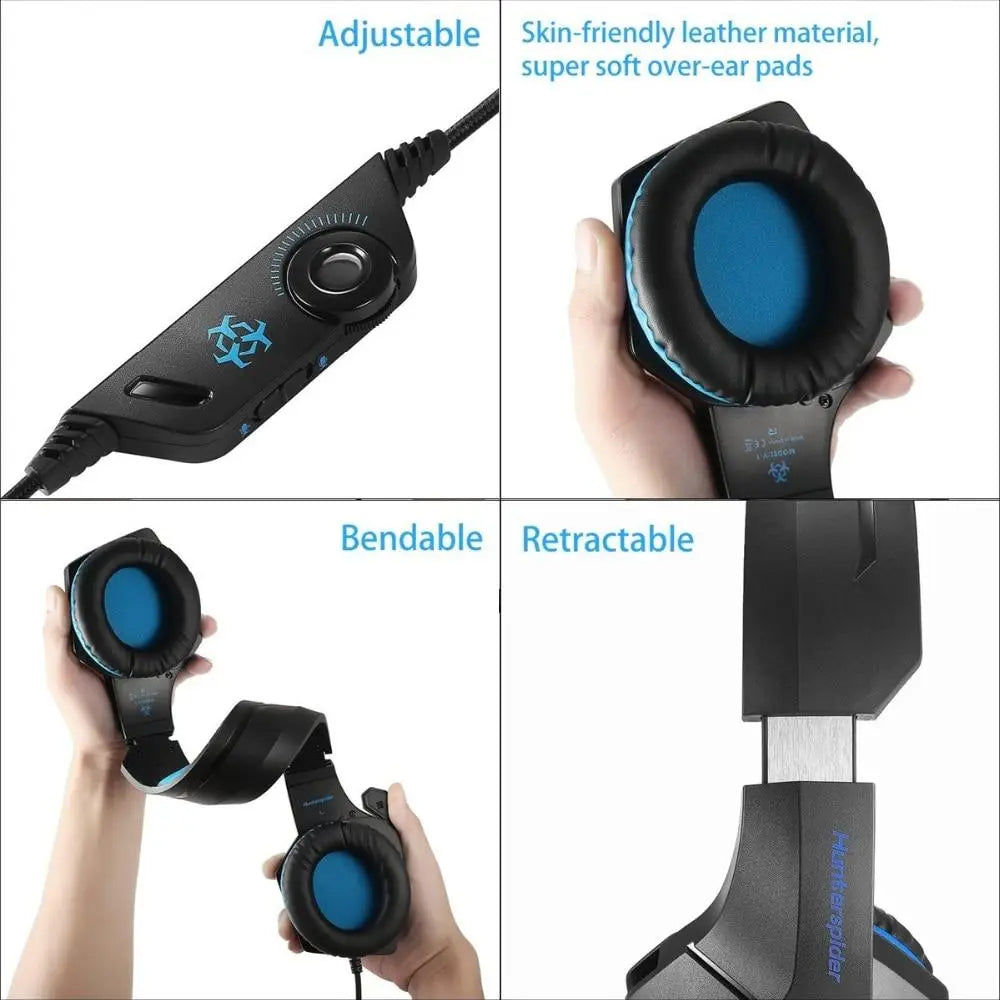 Dragon Stereo LED Gaming Headset with Microphone - King's creation Dragon Stereo LED Gaming Headset with Microphone