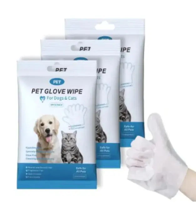 Pet Cleaning Gloves & Wipes - King's creation Pet Cleaning Gloves & Wipes